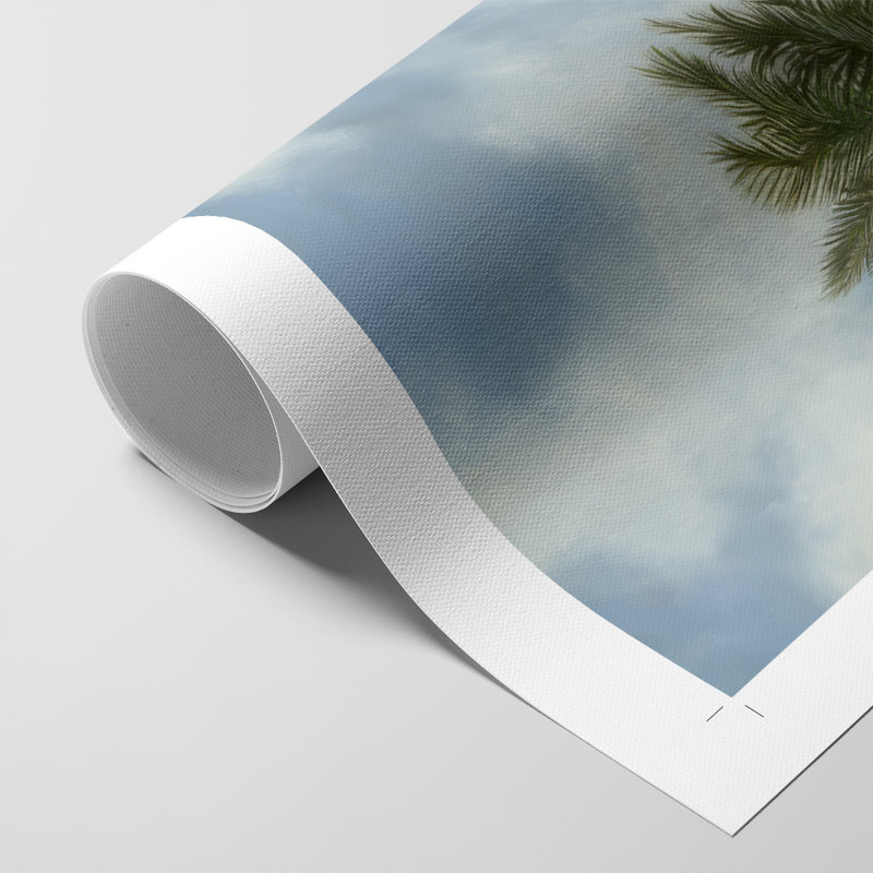 Coastal Palm Tree II - Impression sur toile seulement - NON-CADRE, H 60 po x l 40 po