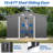 10X8 FT Outdoor Storage Shed-121324704-121324709