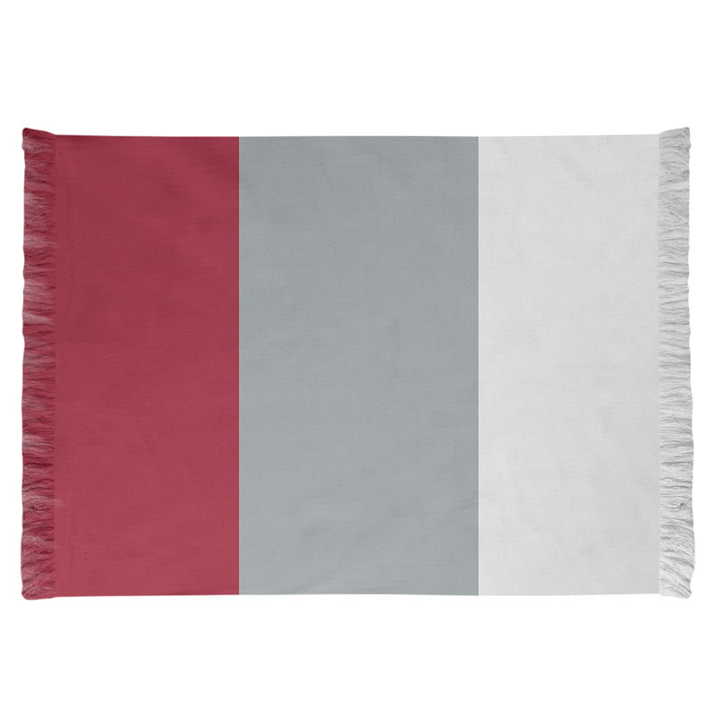 Tapis gris/rouge/noir pour salle de football atlanta, Oui