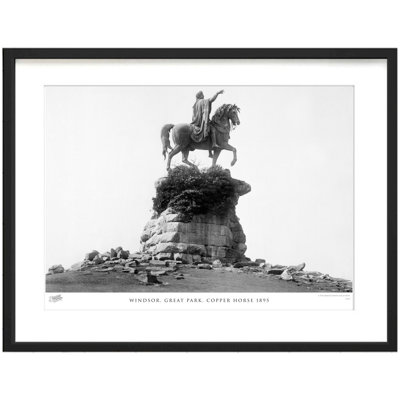Windsor, Great Park, Copper Horse 1895 by Francis Frith - Single Picture Frame Print