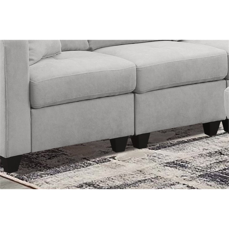 Sectional Sofa, LIGHTGREY, Light Gray