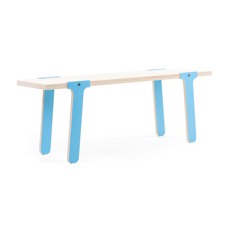 Giedi Upholstered Bench, Iris Blue