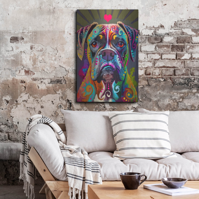 «Boxer» par Dean Russo, H 36 po x l 24 po