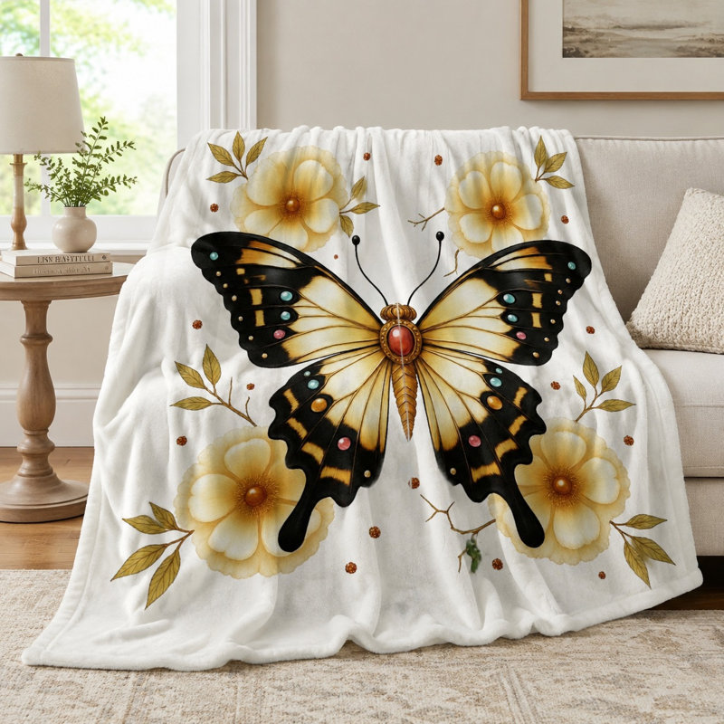 Jeté polaire en flanelle Cozy, L 60 po x l 50 po
