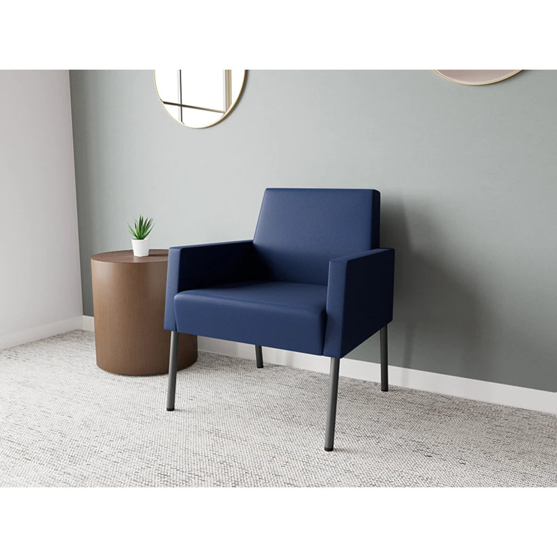 Fauteuil de réception Mystic, Gris anthracite, Modena encre