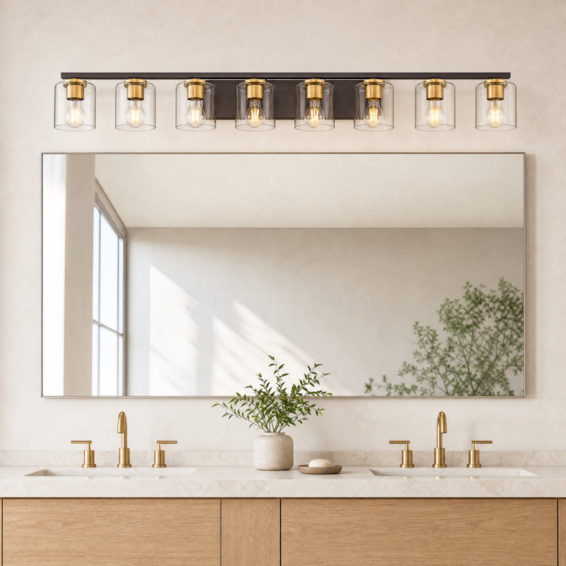 Éclairage pour meuble-lavabo 8 lumières Farmhouse