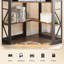 Lambrecht Corner Computer Desk with Smooth Keyboard and Storage Shelves, Farmhouse Triangle Computer Desk for Home Office, Living Room, Bedroom and Small Spaces-1167931938