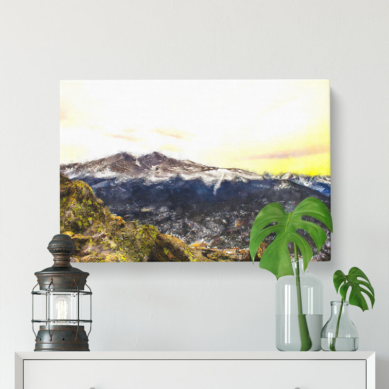 Rocky Mountains In Colorado - Wrapped Canvas, 35cm H x 50cm W x 3cm D