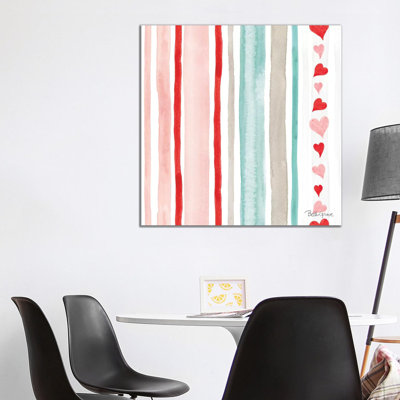 Paws of Love Pattern VI 1 Piece Wrapped Canvas Wall Art