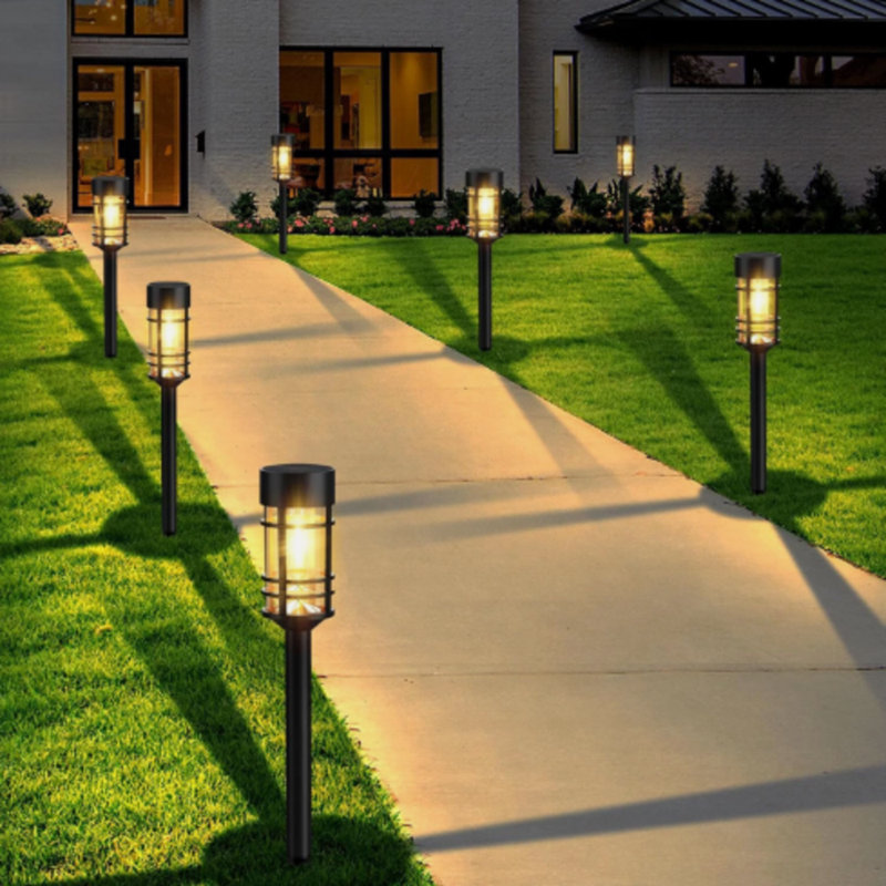 Matte Black Solar Powered Pathway Light