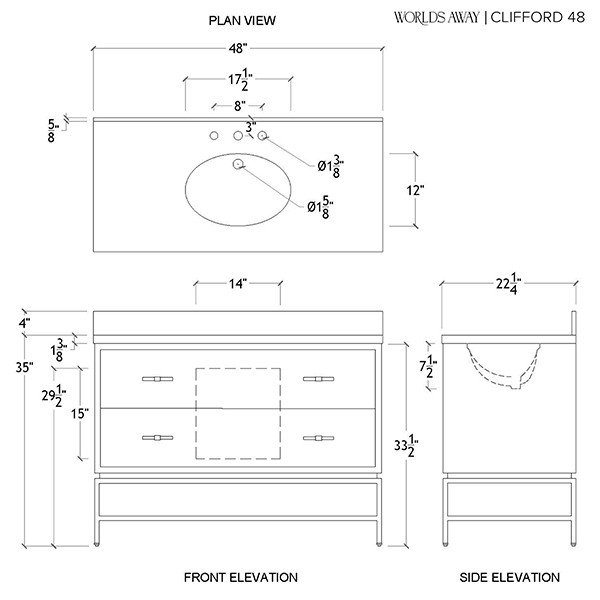 48'' W Single Vanity