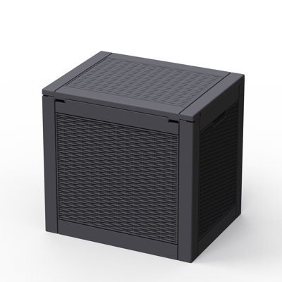 Outdoor Deck Storage Box – 30 Gallon Durable, Weatherproof & Lockable Resin Cabinet for Patio & Garden