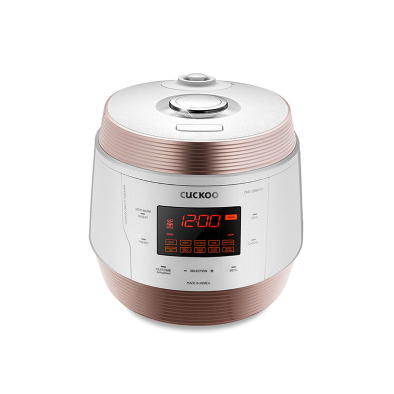 CUCKOO CMC-QSB501S 5QT Electric Pressure Cooker with 10 Menu Options and Stainless Steel Pot