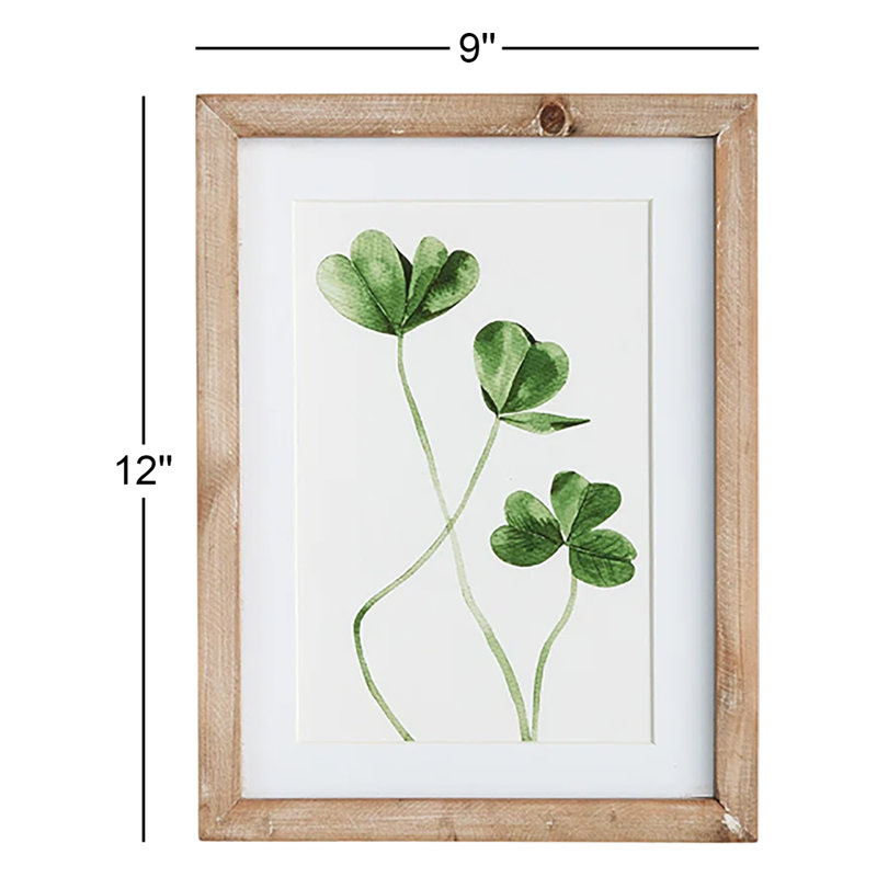 Sannois Clover Cuttings Petite - ensemble de 3 impressions encadrées