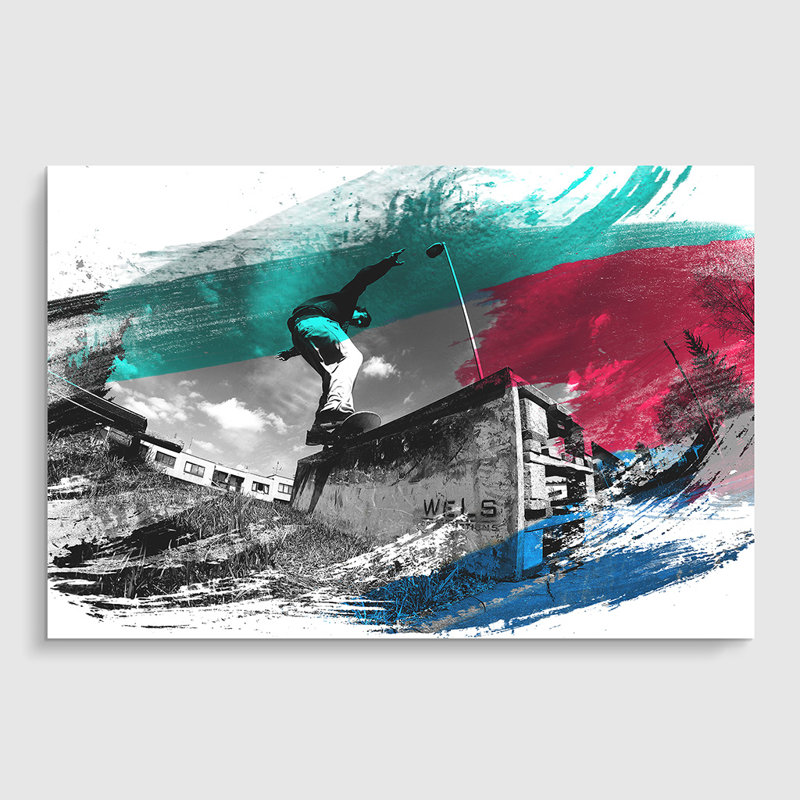 Skateboard Skateboarding 4 - Frameless Print, 42cm H x 59.4cm W