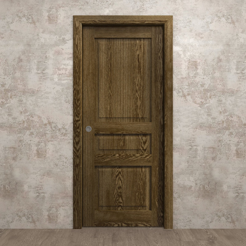 Porte coulissante à poche | Ego 5012 | Ensemble de quincaillerie de rail | Portes intérieures modernes en bois massif pour chambre à coucher