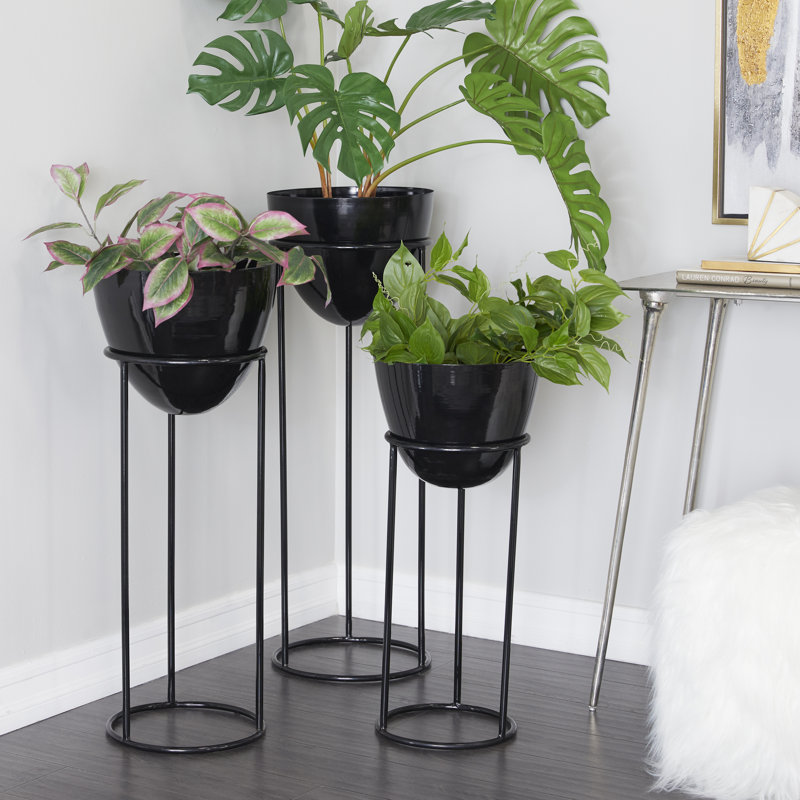 Ensemble de cache-pots en fer 3 pièces