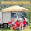 2.2 x 2.2 m Pop-Up Gazebo – Waterproof & UV Protection, 3-Stage Adjustable Height, Instant Setup for Garden & Patio-129414956
