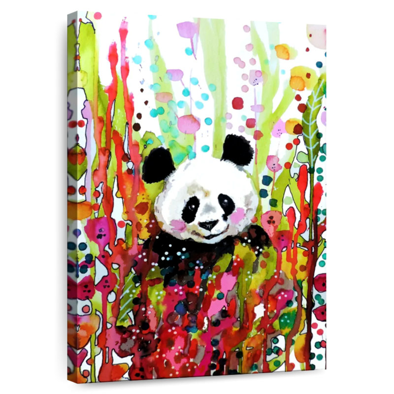 Panda floral, H 12 po x l 8 po