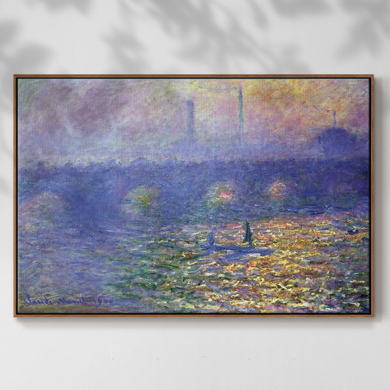 " Waterloo Bridge By Monet ", Walnut, 25" H x 37" W x 2" D