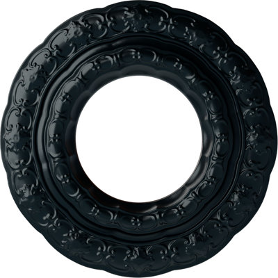 Endurathane Lisbon Ceiling Medallion, 15 3/8"OD x 7"ID x 1"P (Fits Canopies up to 7"), Hand-Painted Night Shade Finish