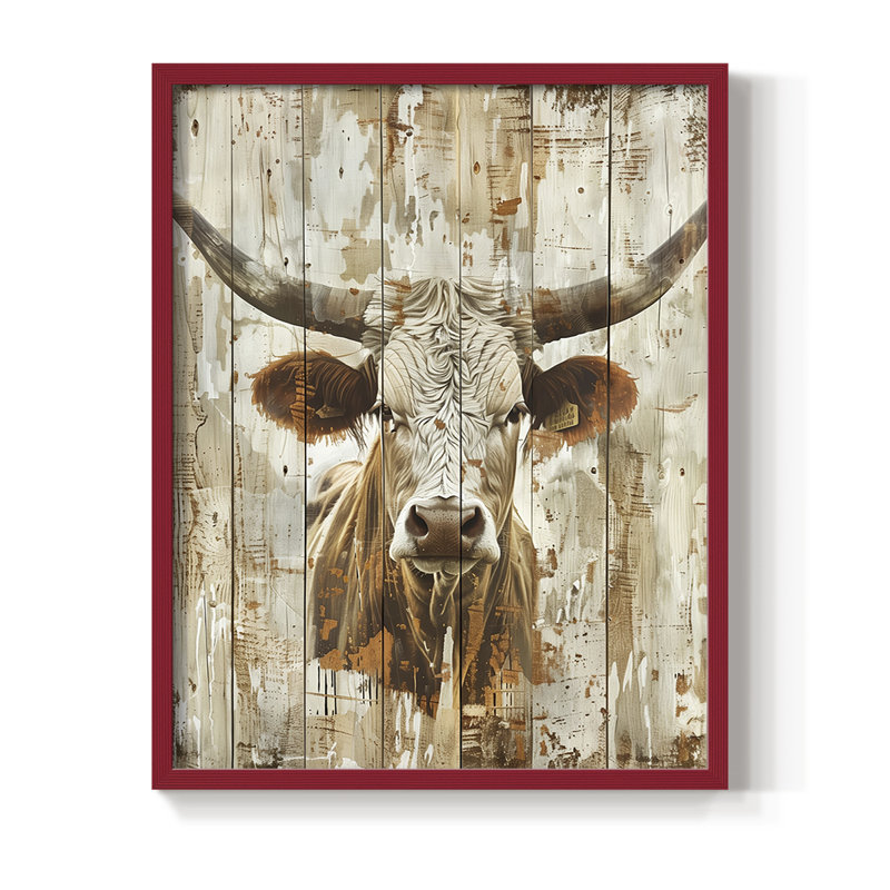 "ANIMALS Series DVI", H 21 po x l 17 po, Rouge