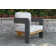3 Pc. Modern Wicker Seating Group With Matching Accent Table