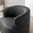 Tybias Faux Leather Swivel Barrel Chair-110828115