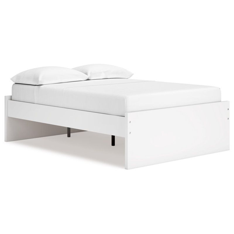 Dunagan Full Platform Bed, White, Full