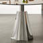 Table de salle à manger ronde, plateau en verre noir moderne Mid-Century et base évasée argentée pour la cuisine et le salon