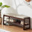  Banc de rangement en bois massif avec coussin et banc de rangement pour hall d'entrée à 2 niveaux-2068853033-2078162658