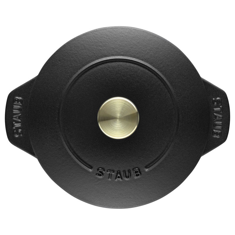 Staub Cast Iron 1.84-qt Petite French Oven, Matte Black, 1.84 quarts