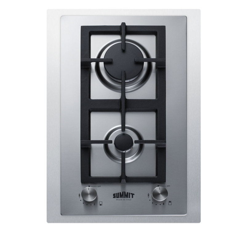 Summit Appliance Stainless Steel Gas 2 Burner Cooktop