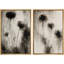 Fleurs abstraites murales, ensemble de 2 reproductions d'art sur toile encadrées-118759081-118759079