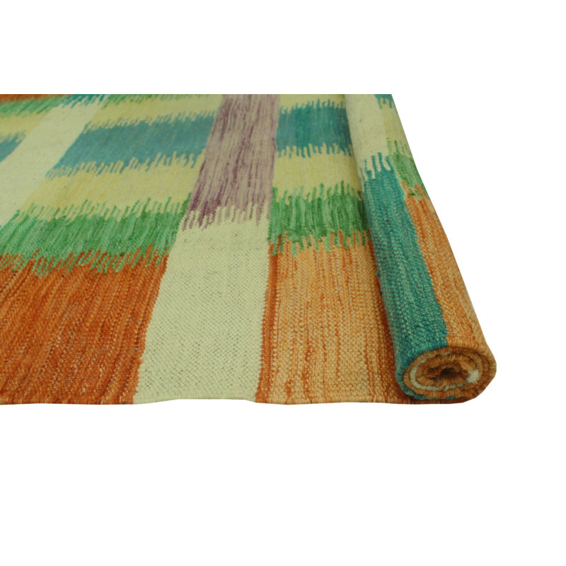 Botyu Flatweave Wool Patchwork Indoor Rug