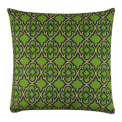 Coussin lavable de qualité supérieure, 17,0 x 17,0 pouces, 50% coton / 50% polyester, rembourrage en silicone, fermeture à glissière dissimulée | Doux, confortable et repassable | Parfait pour la décoration intérieure, le salon et la chambre à cou