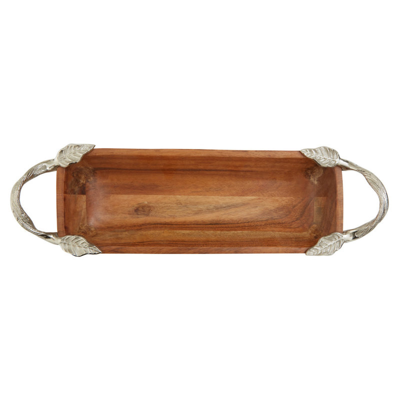 Alpen Home Deiter Wood Tray, 7cm H x 17cm W x 44cm D