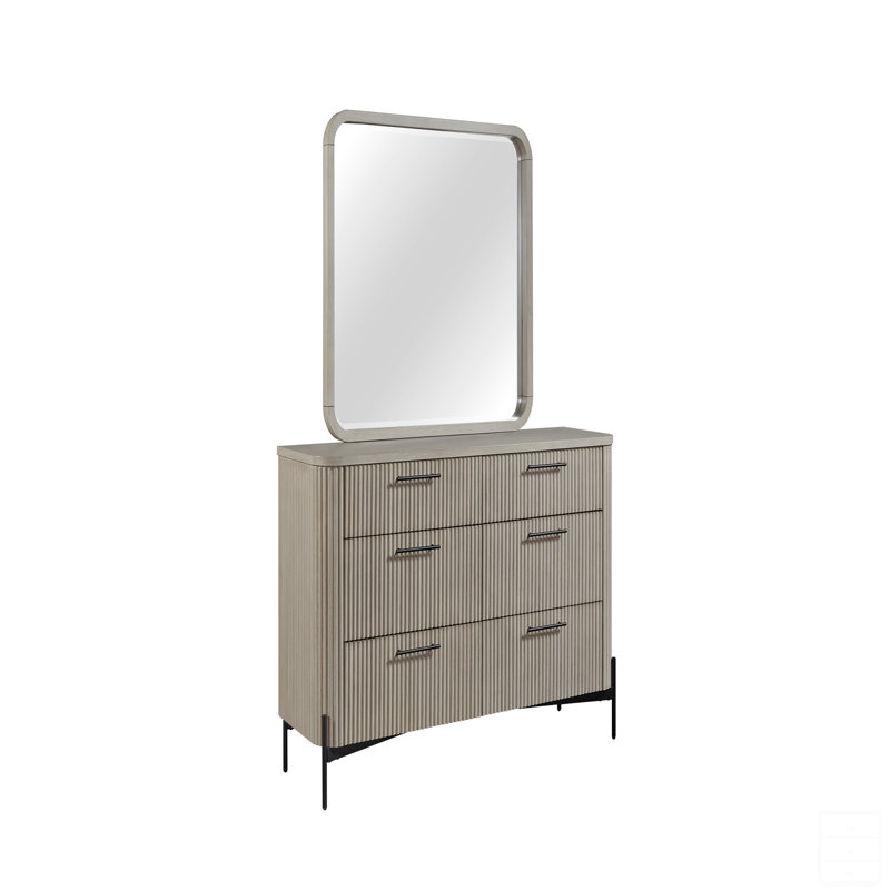 Commode 6 tiroirs, Taupe