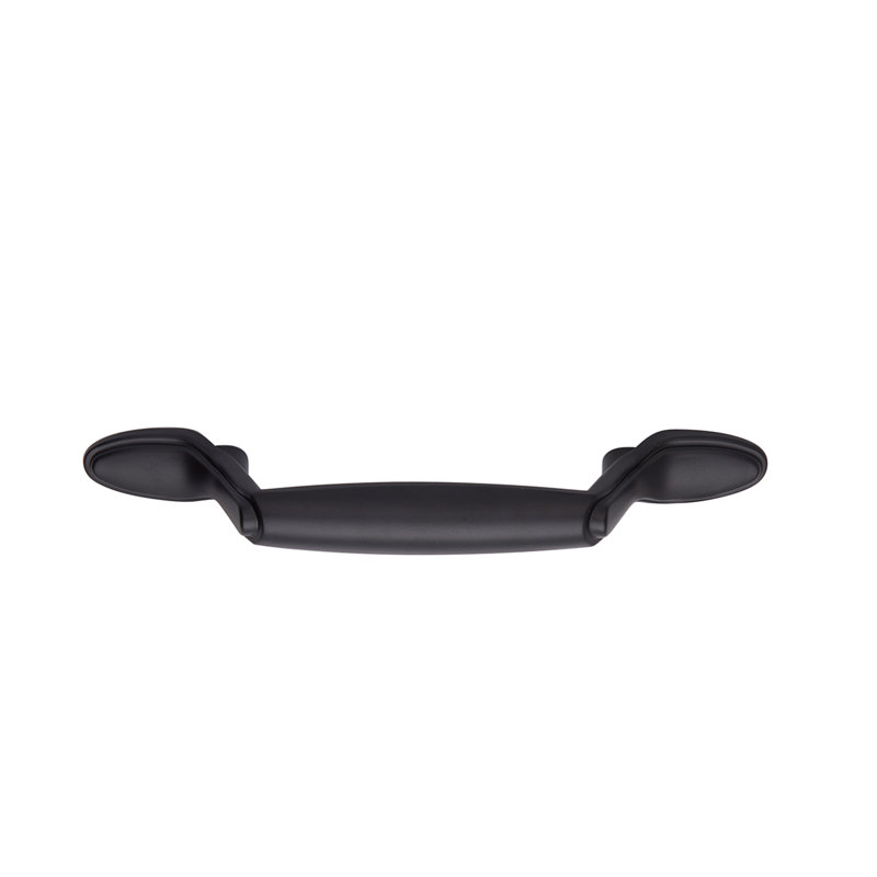 Flat Black Zinc Alloy Bar Cabinet Handle 10-Pack
