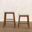 Tabourets de bar en bois rembourrés (ensemble de 2)-2081029551-2081029536