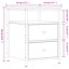 Dura 44cm W Iron Bedside Table-109785347