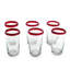 6 verres de collection mexicains recyclés-946697835