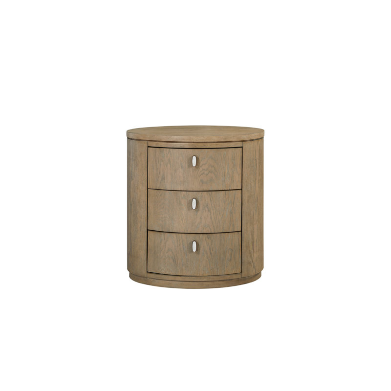 Table de chevet ovale - Caramel