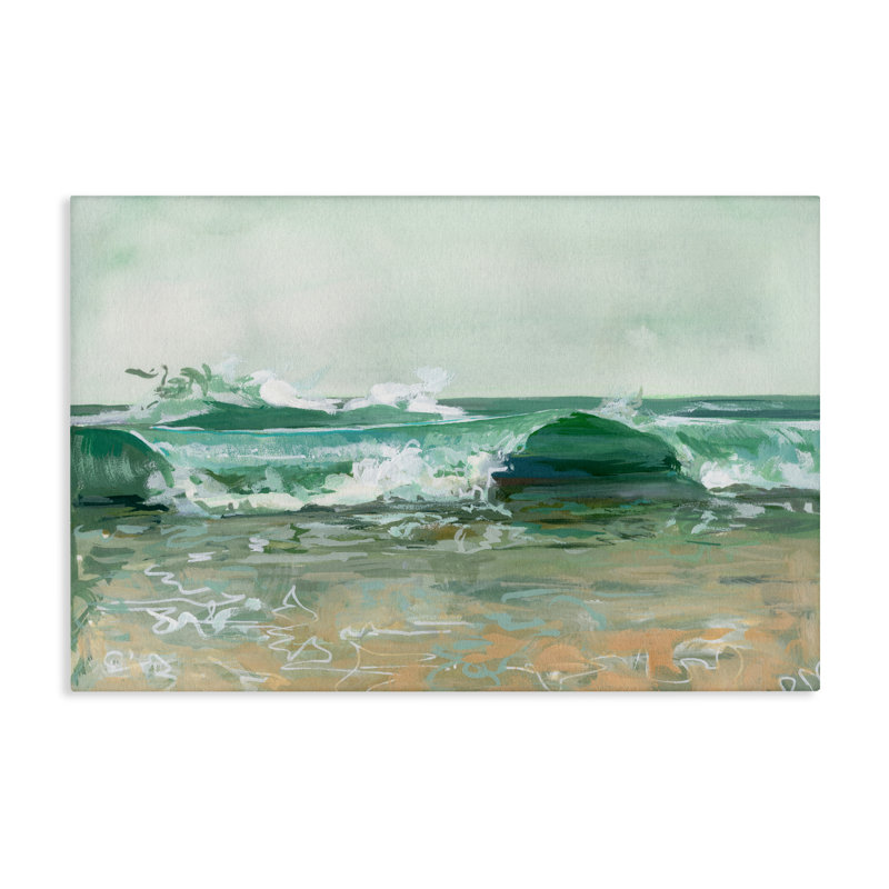 Toile marine Breaking Waves, conception de Brook Page, H 24 po x l 36 po