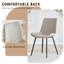 Ensemble de table de salle à manger rectangulaire pour 6 personnes, ensemble de table de salle à manger de style campagnard de 71 po avec 6 chaises rembourrées et tablette de rangement, plateau de table en bois avec structure en métal, fendu noir / bois-238172924-238172899