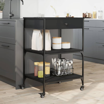 Dwyce Metal Bar Cart