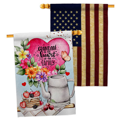 Double Sided 40'' H x 28'' W Polyester House Flag