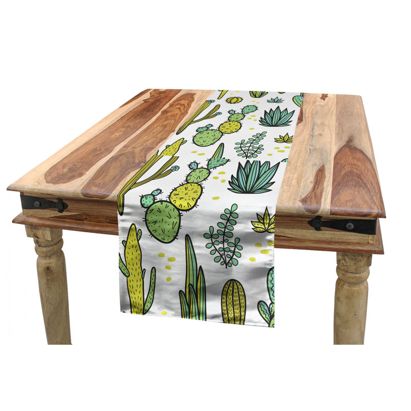 Chemin de table Cactus, 120 po x 16 po