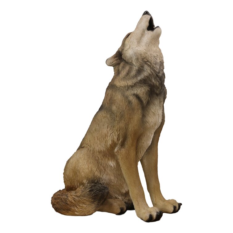 wolf sitting and howling