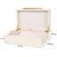 Boîtes décoratives en simili cuir beige, chagrin et boîtes de rangement avec couvercles pour boîte à bijoux décorative moderne